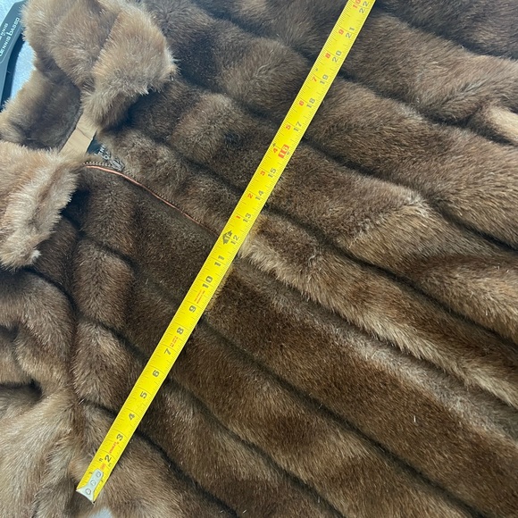 Dennis by Dennis Basso faux mink zip jacket 1X - Picture 6 of 10